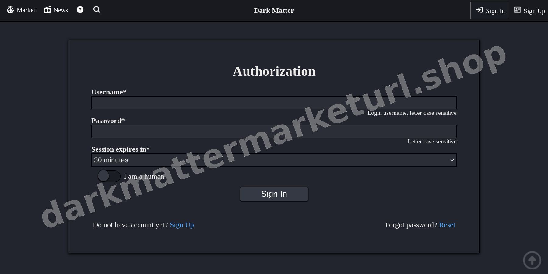 User Login Interface