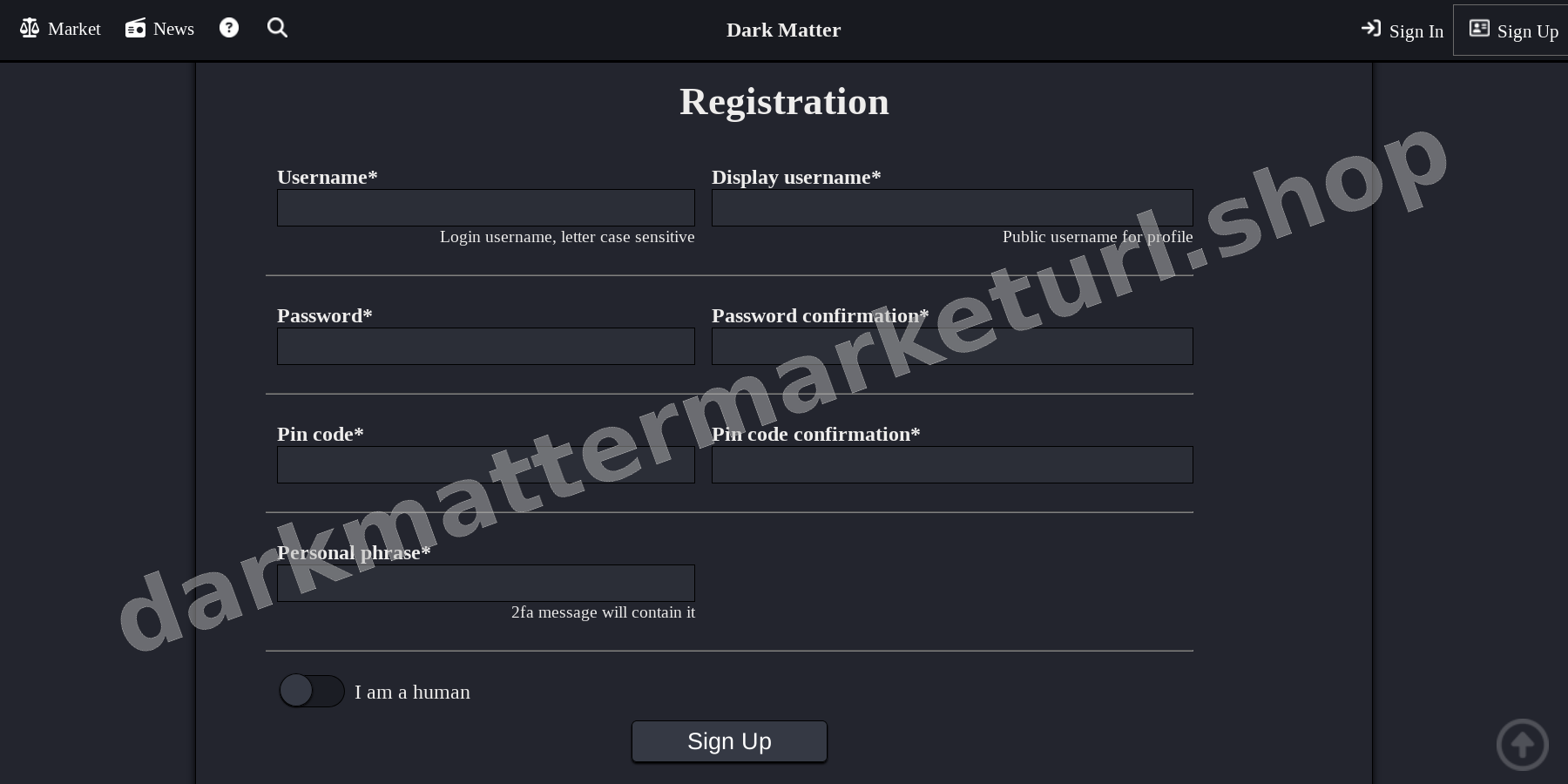 Account Registration Page